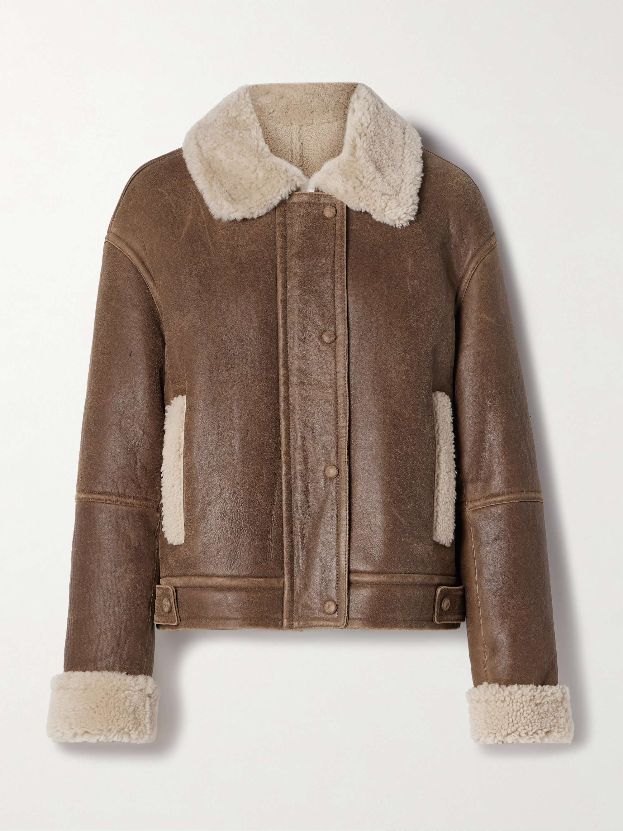 Shearling jacket brown FR34