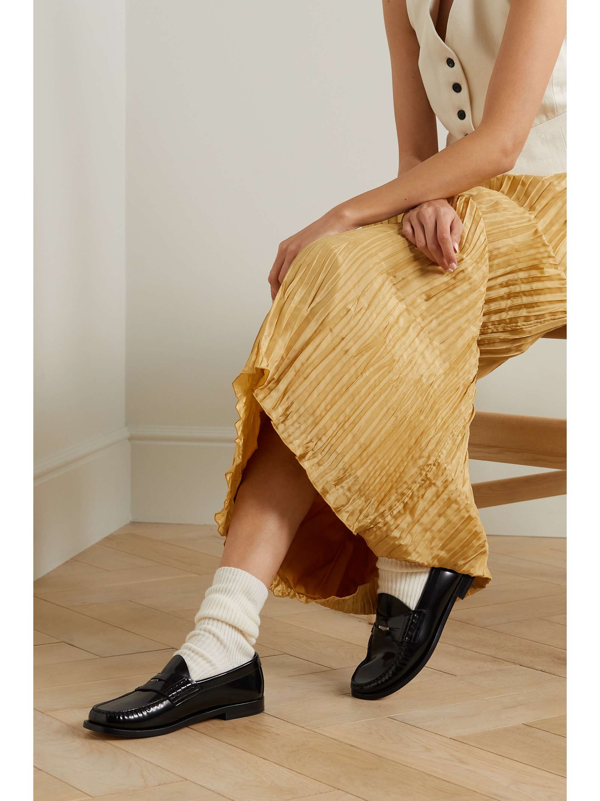 ARCH4 Lucia set of three ribbed baby goat cashmere socks