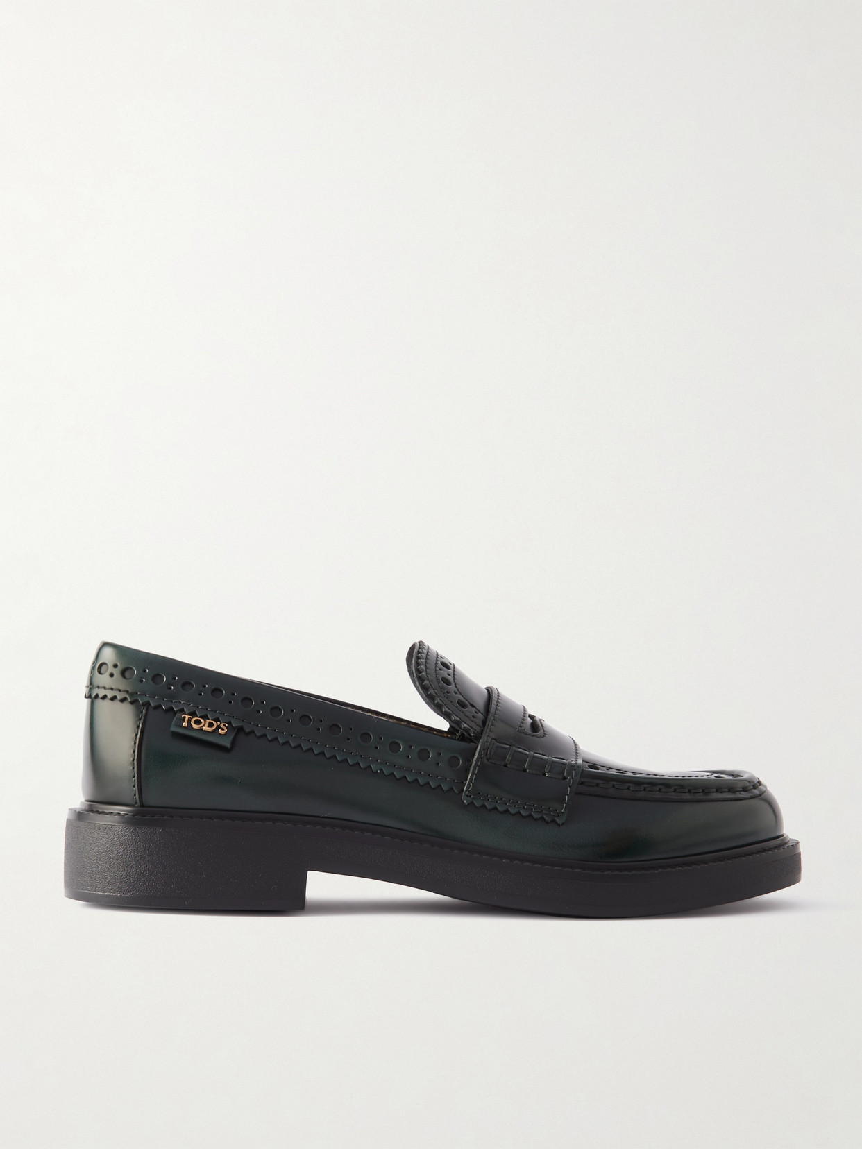 Tod's - Gomma Leather Loafers - Green