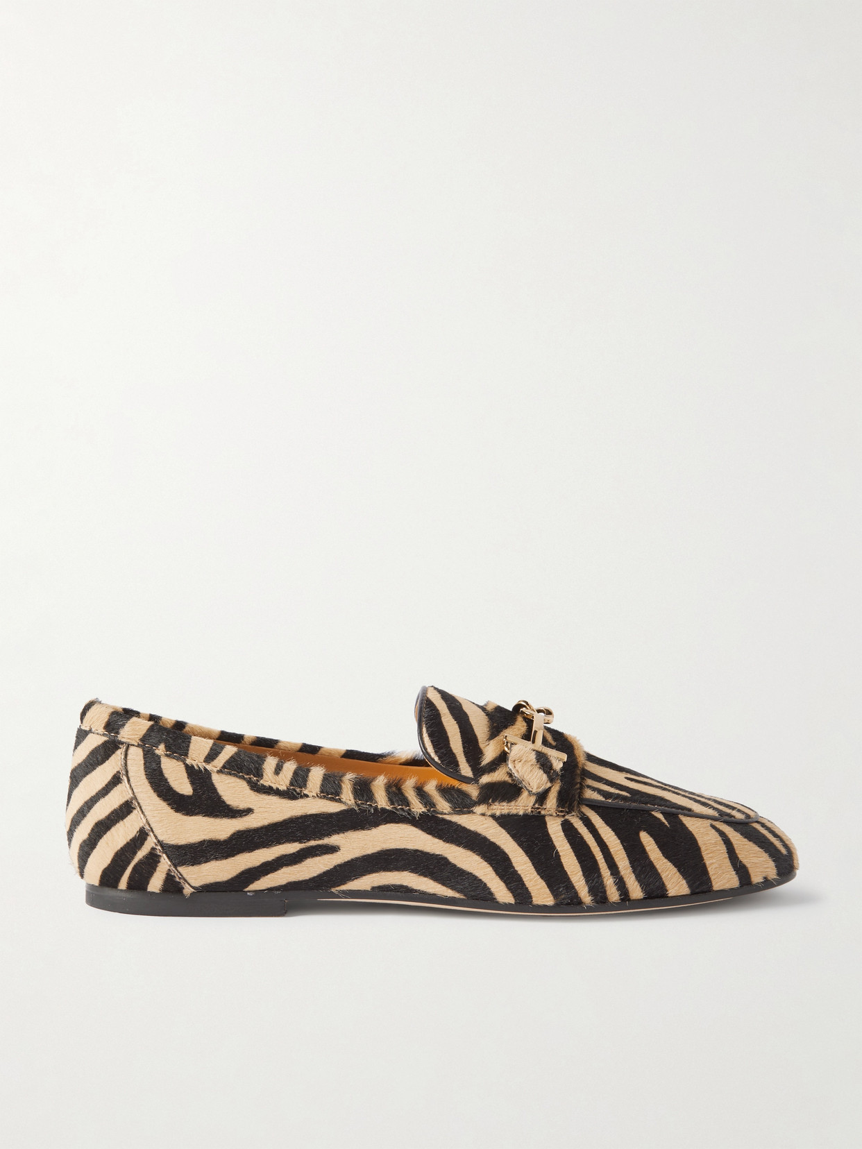 Tod's - Embellished Zebra-print Pony Hair Loafers - Zebra print