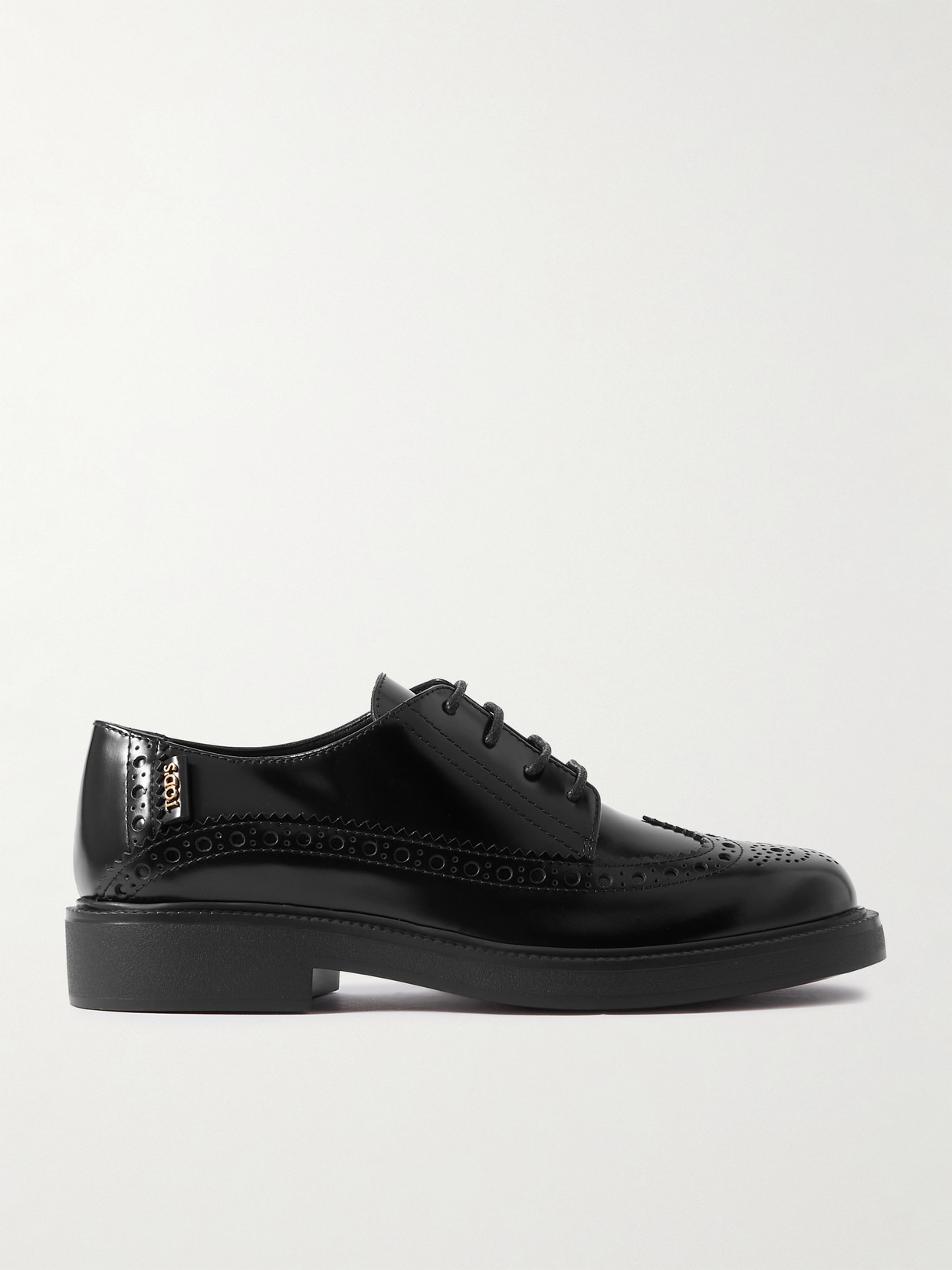 Tod's Lace-ups Leather Oxford Black In Black