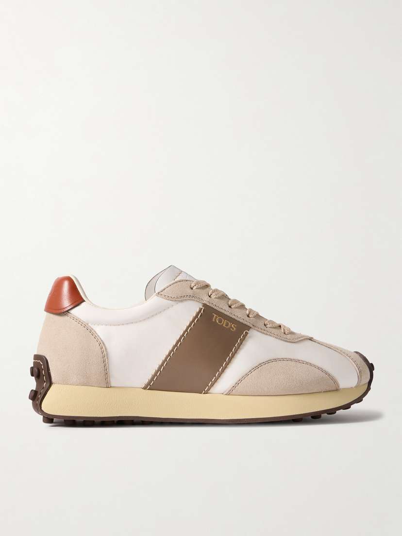 Tod's Sportivo Active Leather And Suede Sneakers
