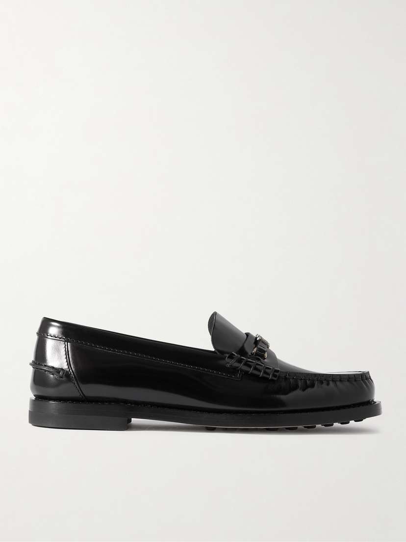 Tod's Iniez Embellished Leather Loafers