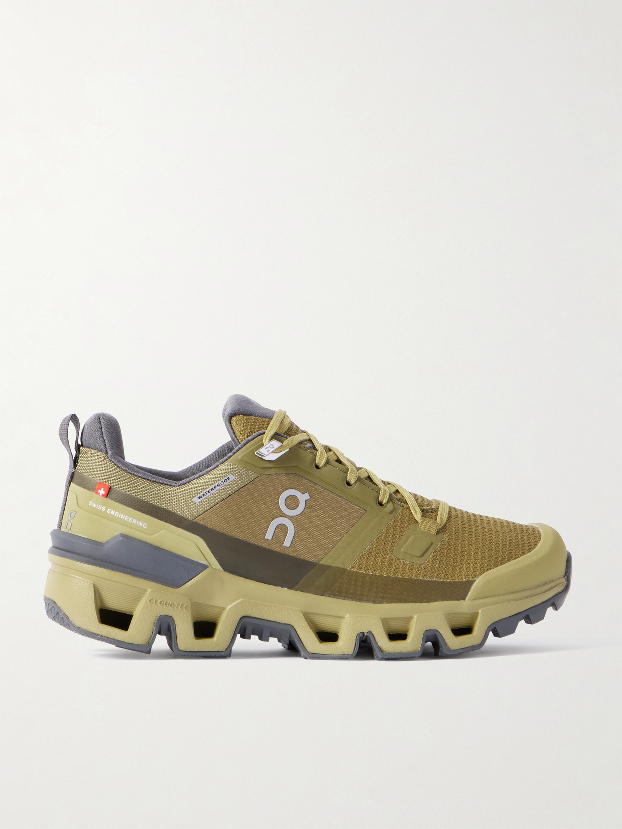 On Cloudwander Waterproof Mesh And Rubber Sneakers In Green