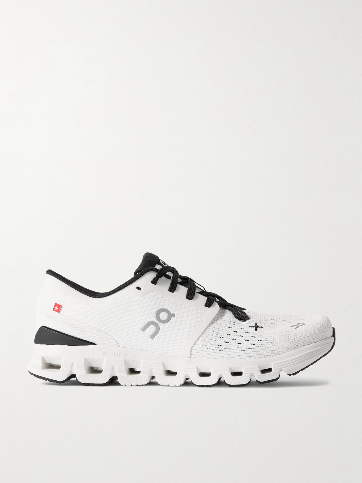 Shop On Cloud X 4 Recycled-mesh Sneakers In White