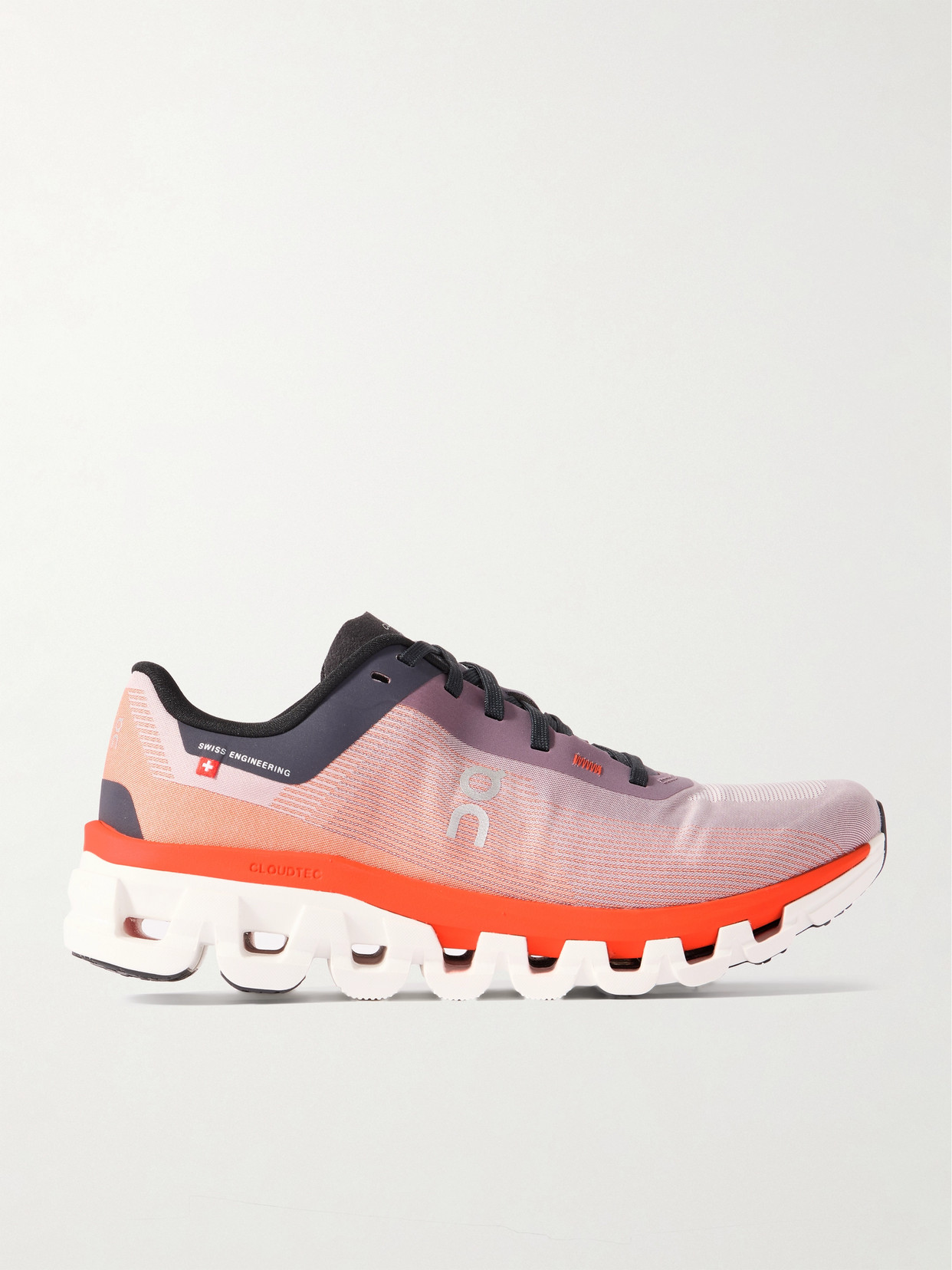 On Cloudflow 4 Sneakers In Quartz,flame