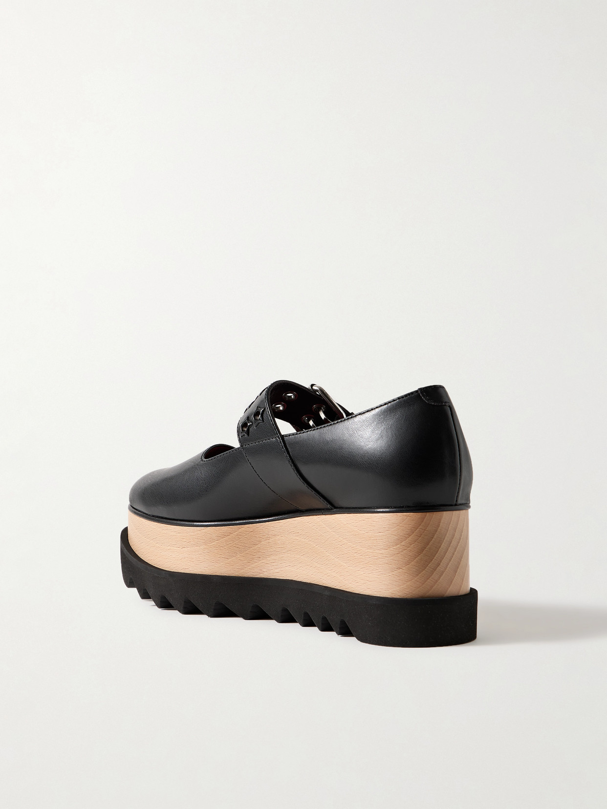 Elyse Vegetarian Material Platform Mary Janes