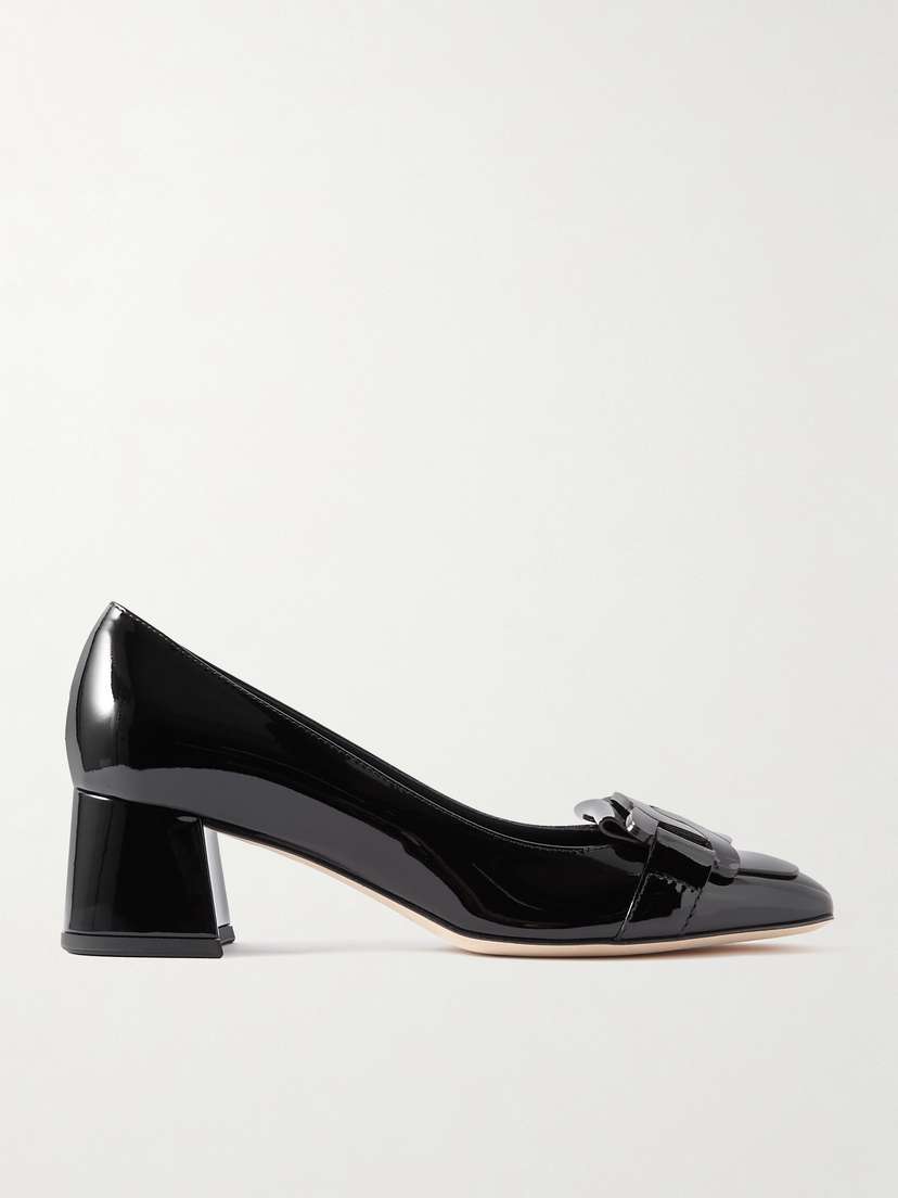 Tod's Embellished Patent-leather Pumps