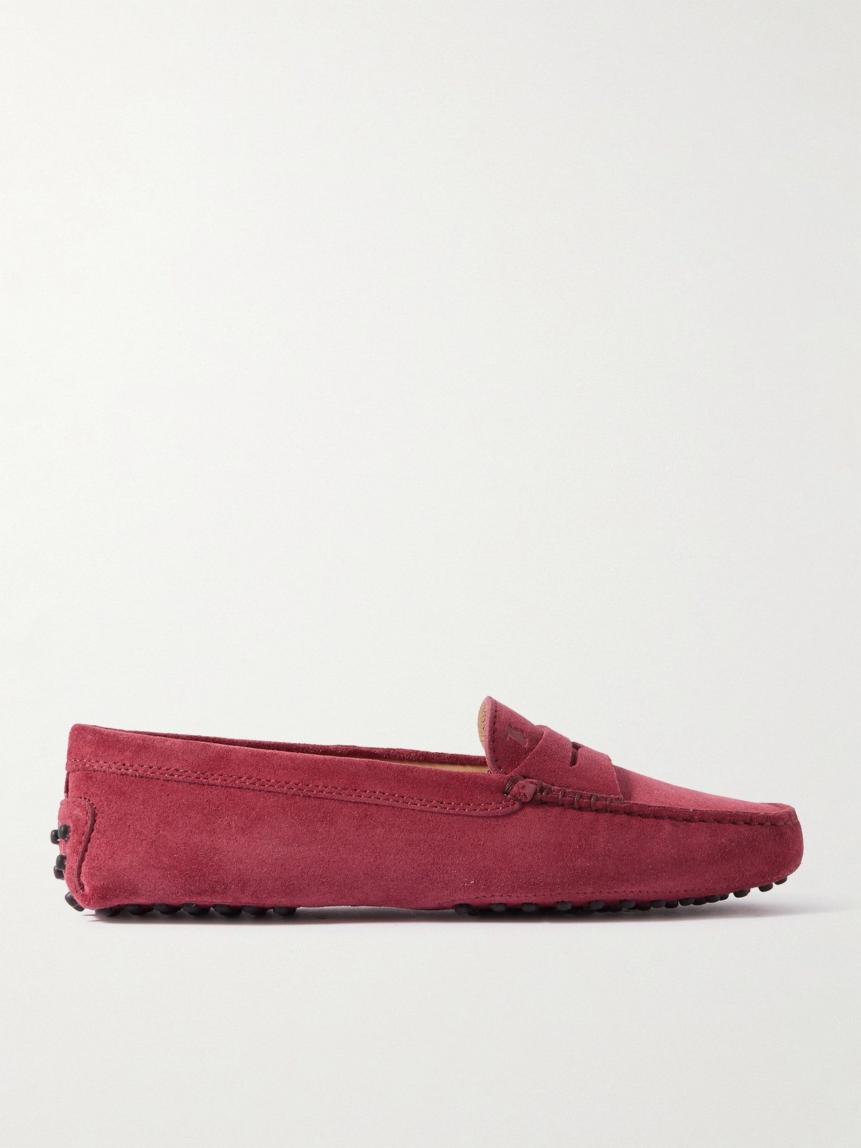 Tod's Gommino Suede Loafers In Pink