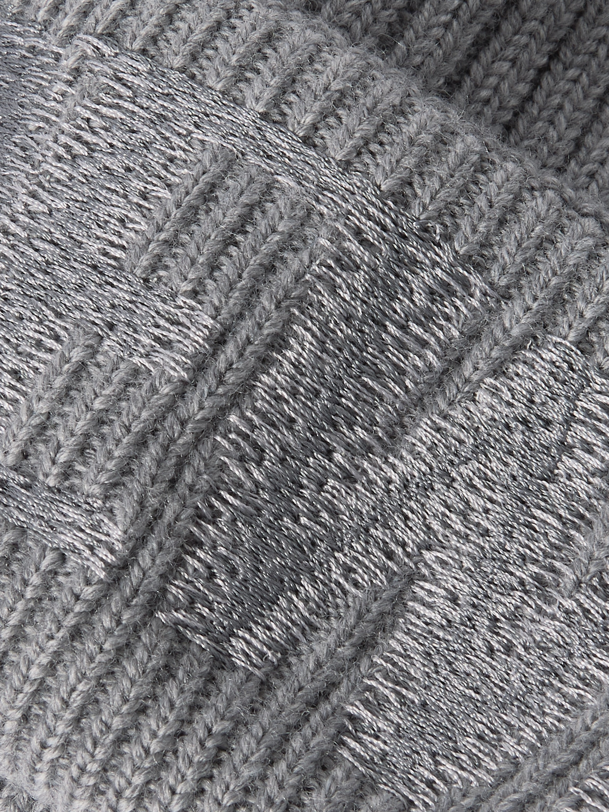 Loewe Embroidered Wool Beanie In Gray