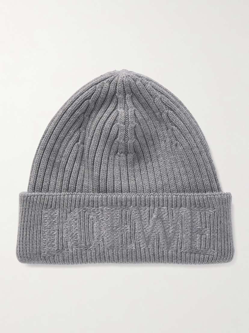 Loewe Embroidered Wool Beanie