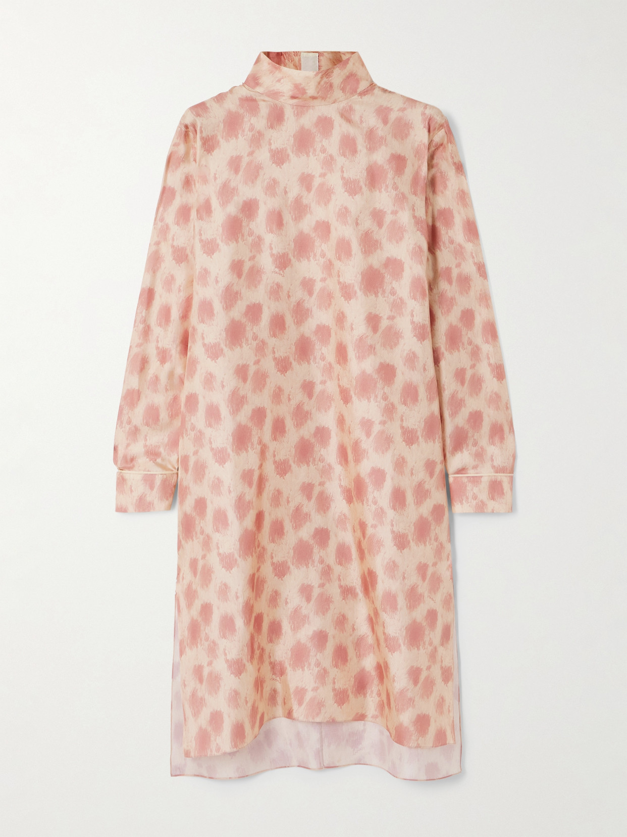 Marni - Printed Silk-satin Mini Dress - Pink