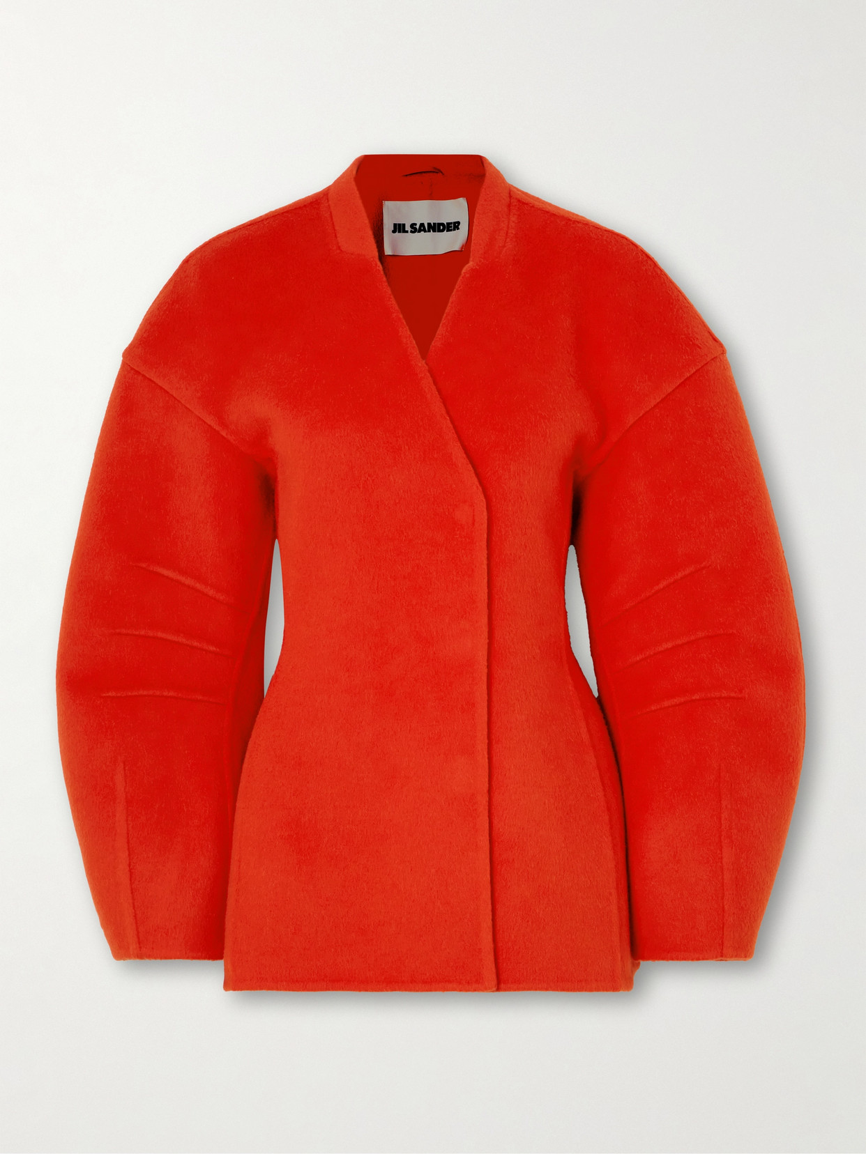 Jil Sander Wool-blend Jacket In Red