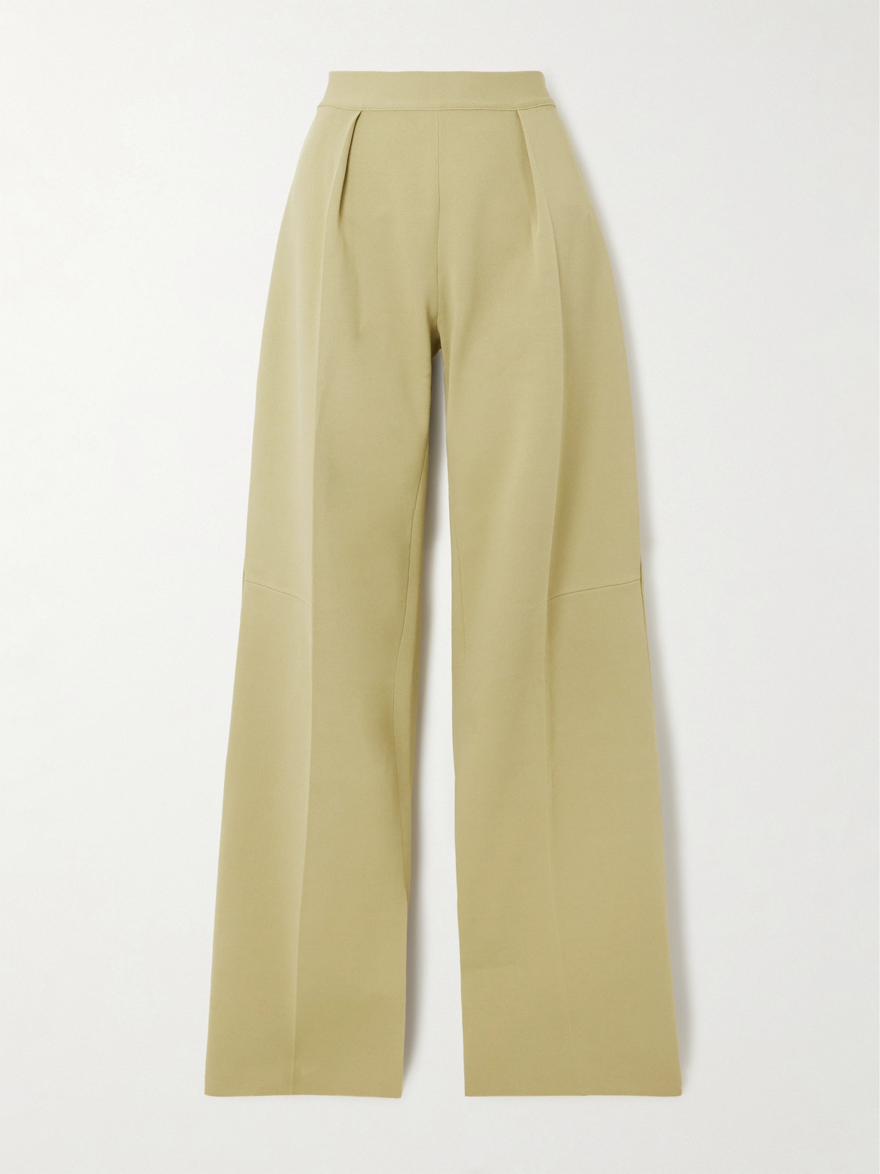 Jil Sander - Pleated Knitted Straight-leg Pants - Green