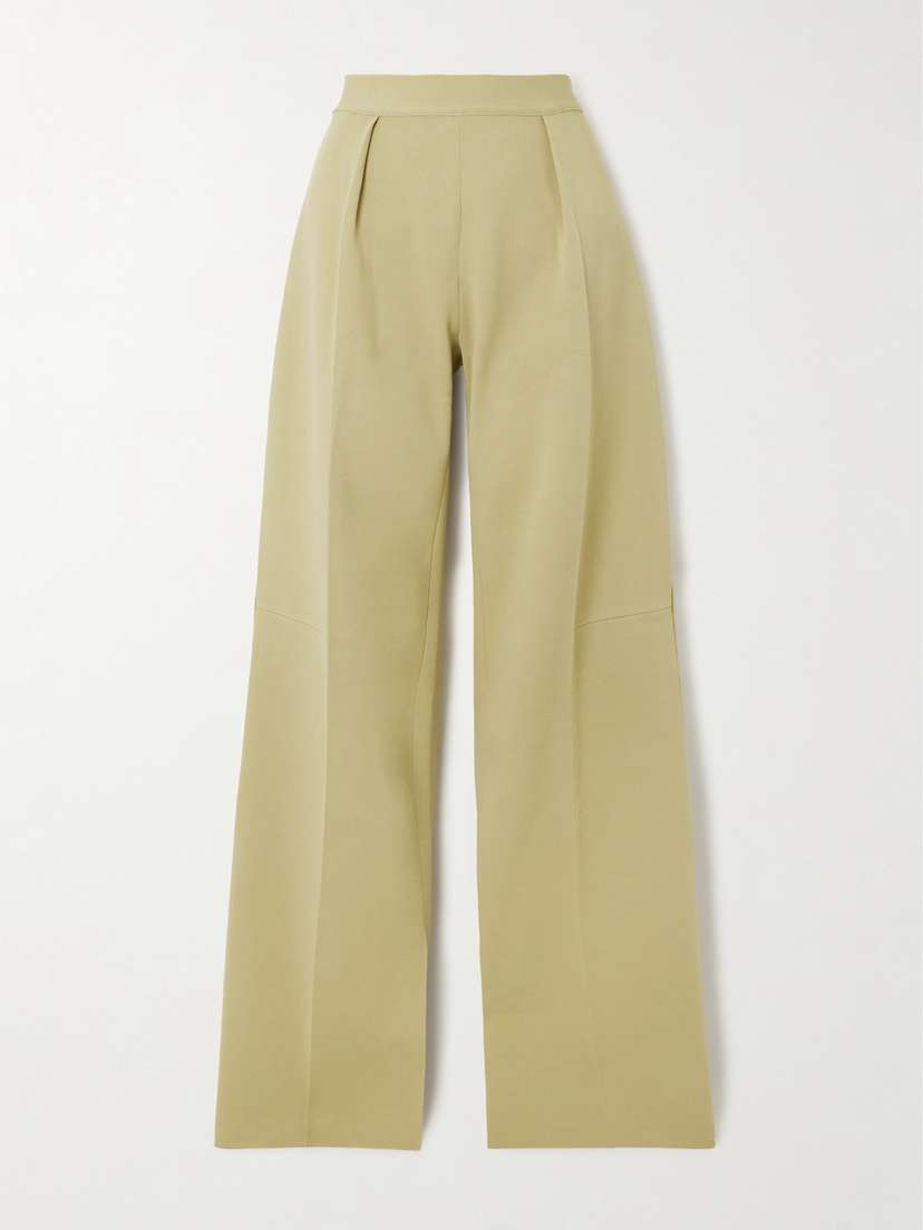Jil Sander Pleated Knitted Straight-leg Pants