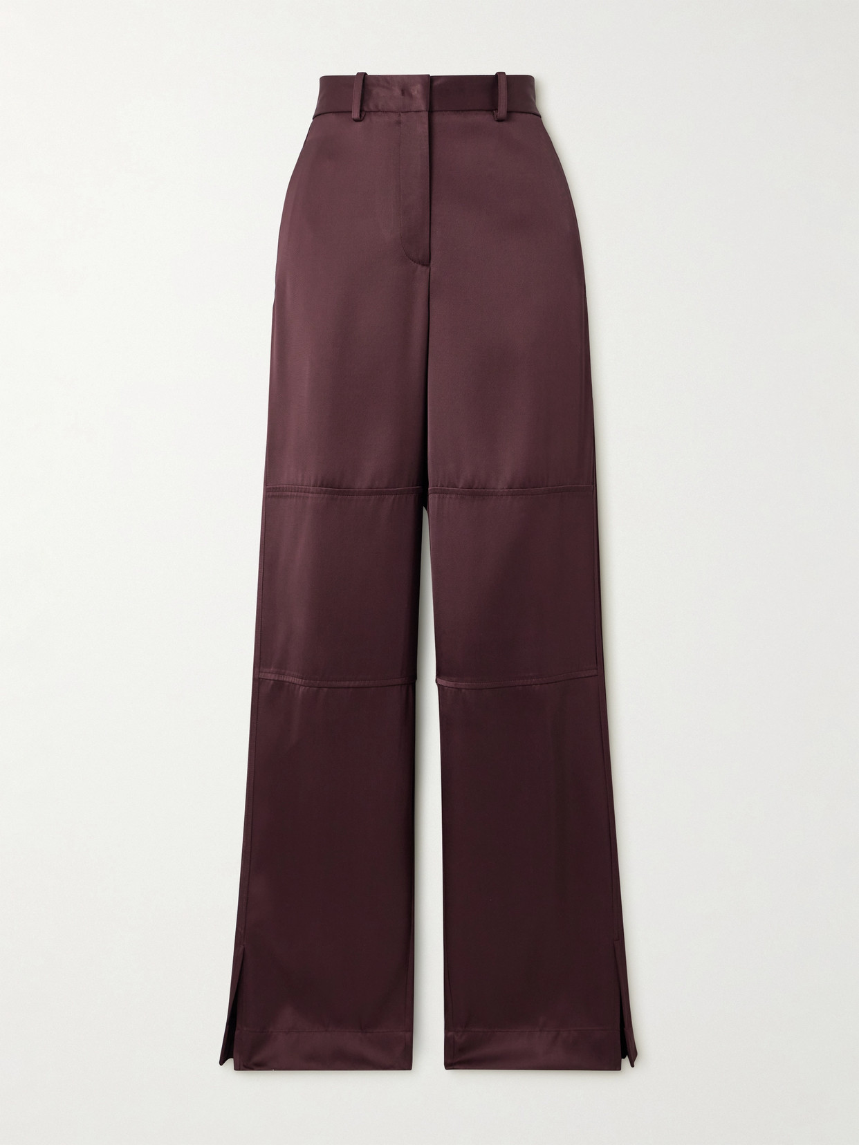 Jil Sander - Satin-twill Straight-leg Pants - Purple