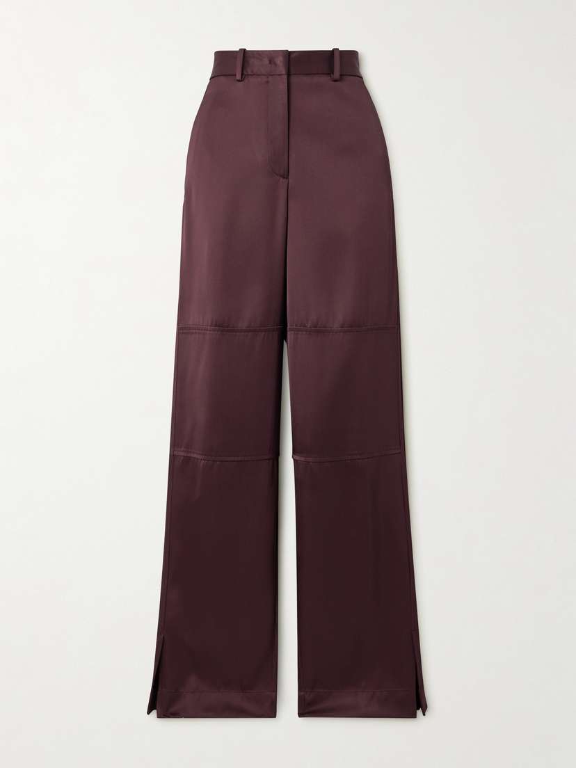 Jil Sander Satin-twill Straight-leg Pants
