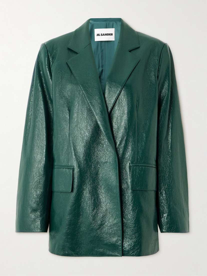 Jil Sander Textured-leather Blazer
