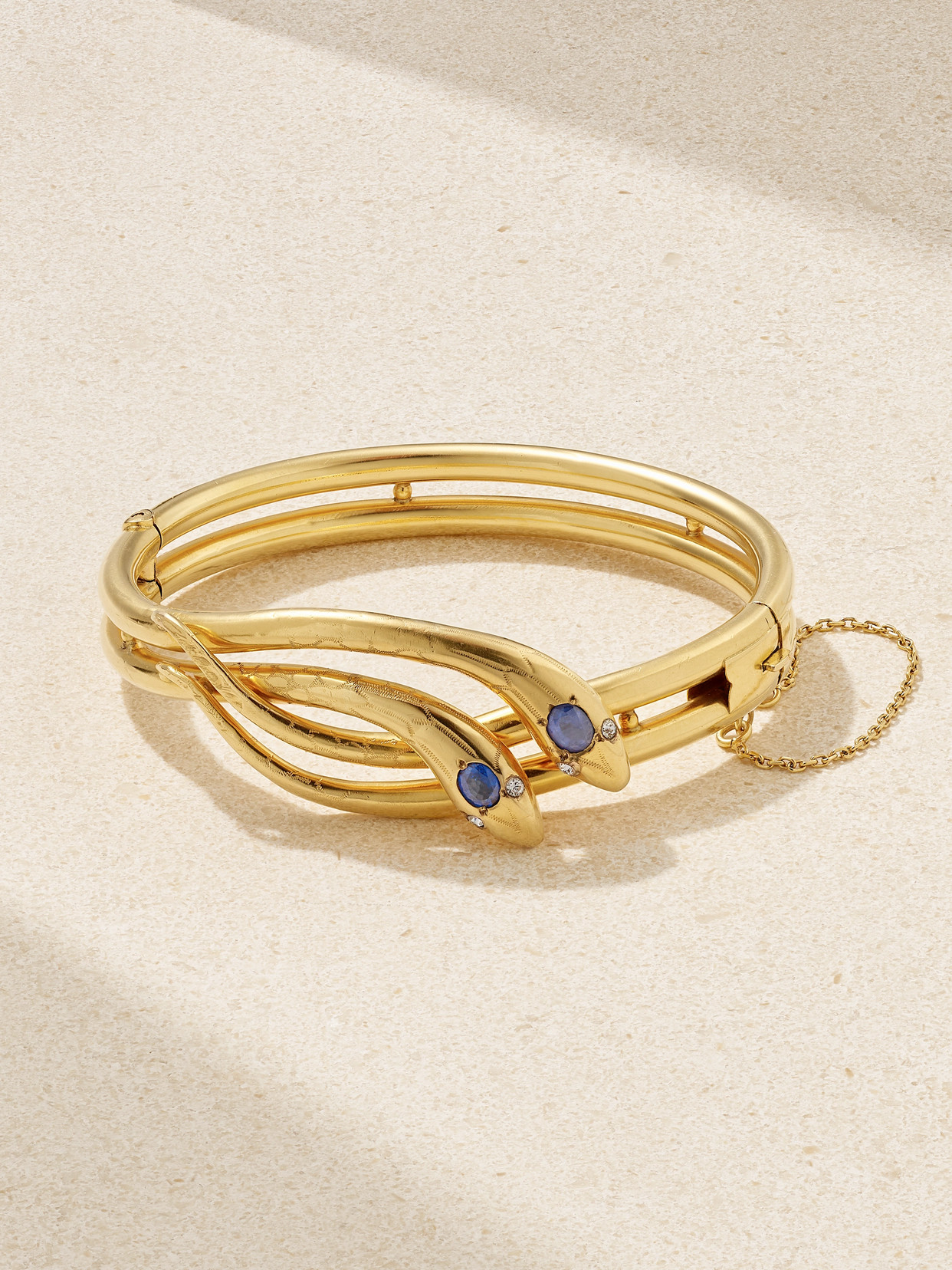 Stephanie Windsor Victorian 1880 18-karat Gold, Sapphire And Diamond Bracelet