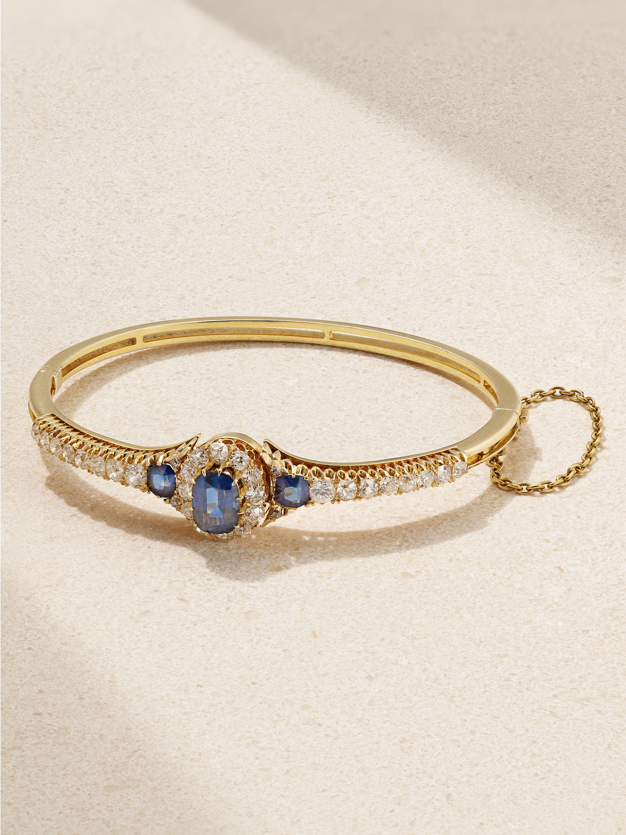 Stephanie Windsor Victorian 1890 18-karat Gold, Sapphire And Diamond Bracelet