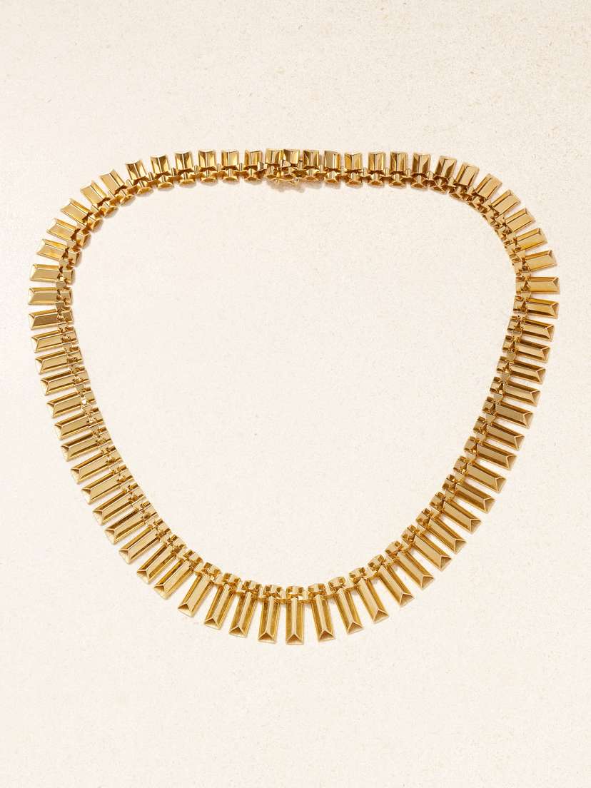 Stephanie Windsor Retro 1940s 18-karat Gold Necklace