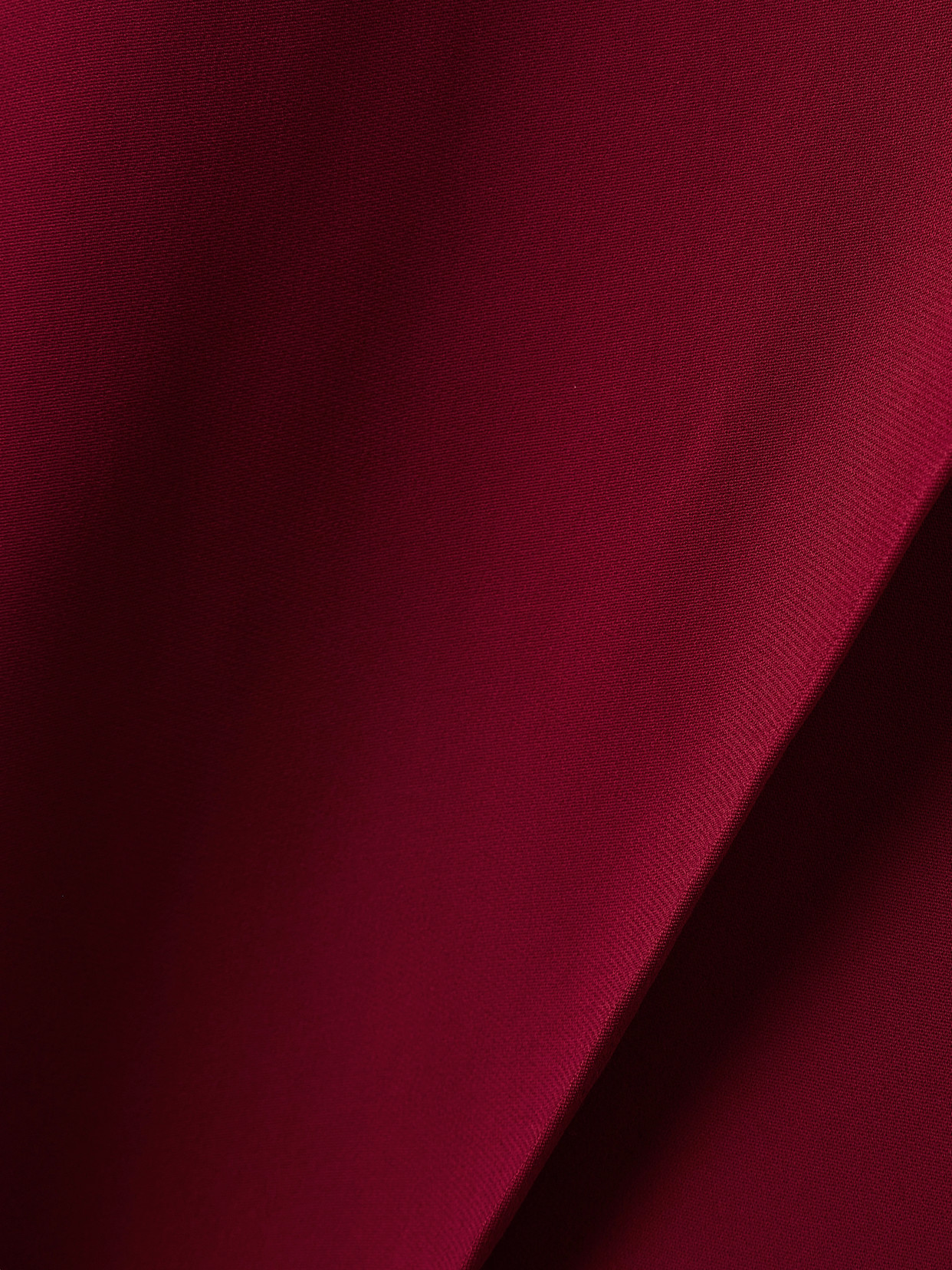 Oscar De La Renta One-shoulder Embellished Draped Cady Gown In Burgundy
