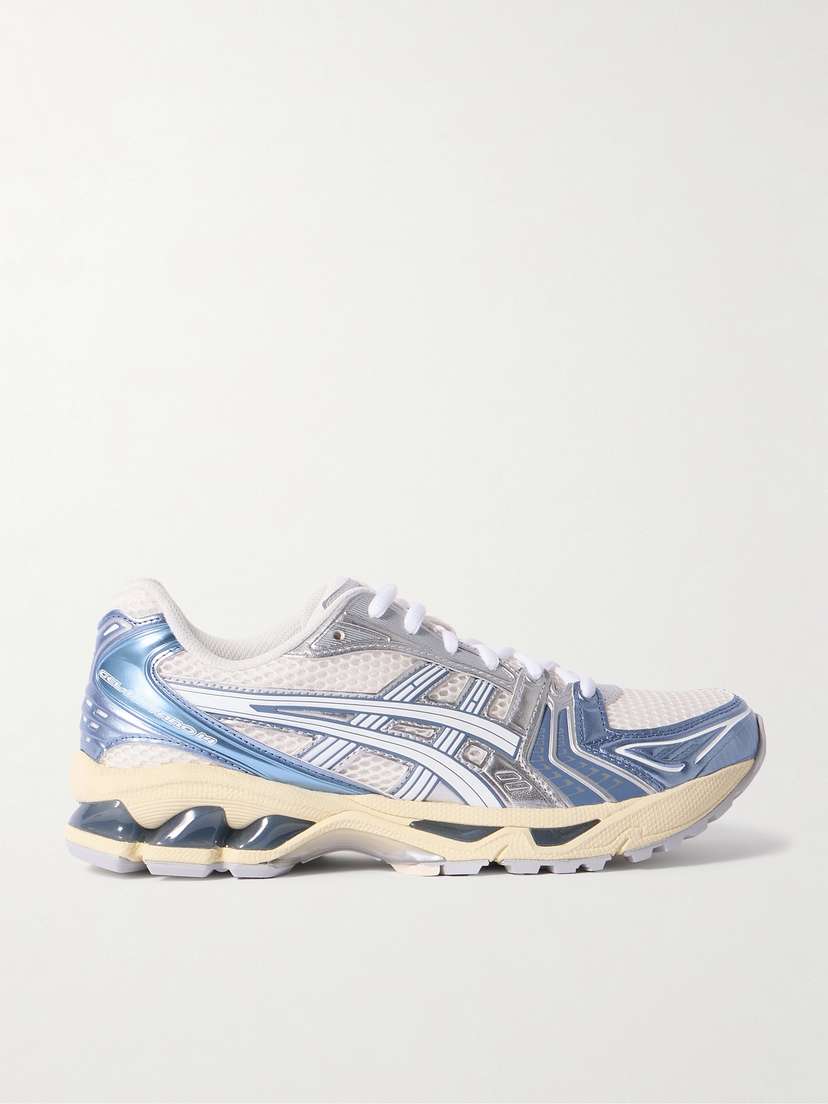 Asics Gel-kayano 14 Rubber And Metallic Faux Leather-trimmed Mesh Sneakers - UK 5.5