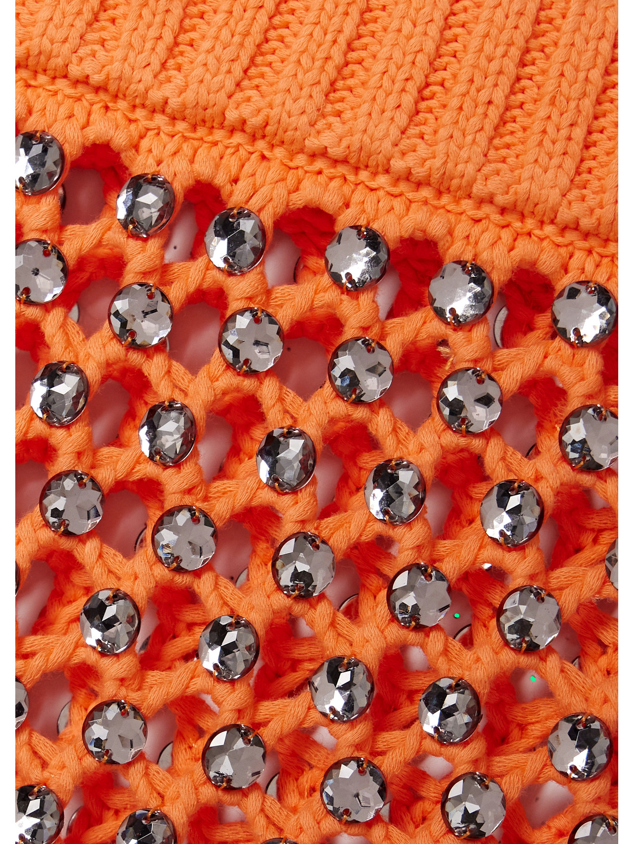 Spice Beaded Crocheted Cotton-Blend Maxi