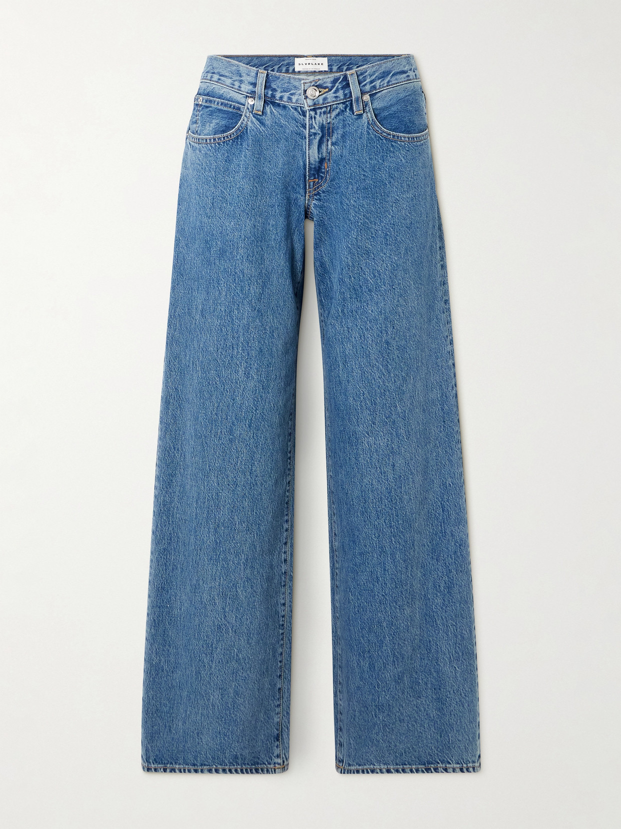 Slvrlake Lexi Low-rise Wide-leg Jeans In Blue