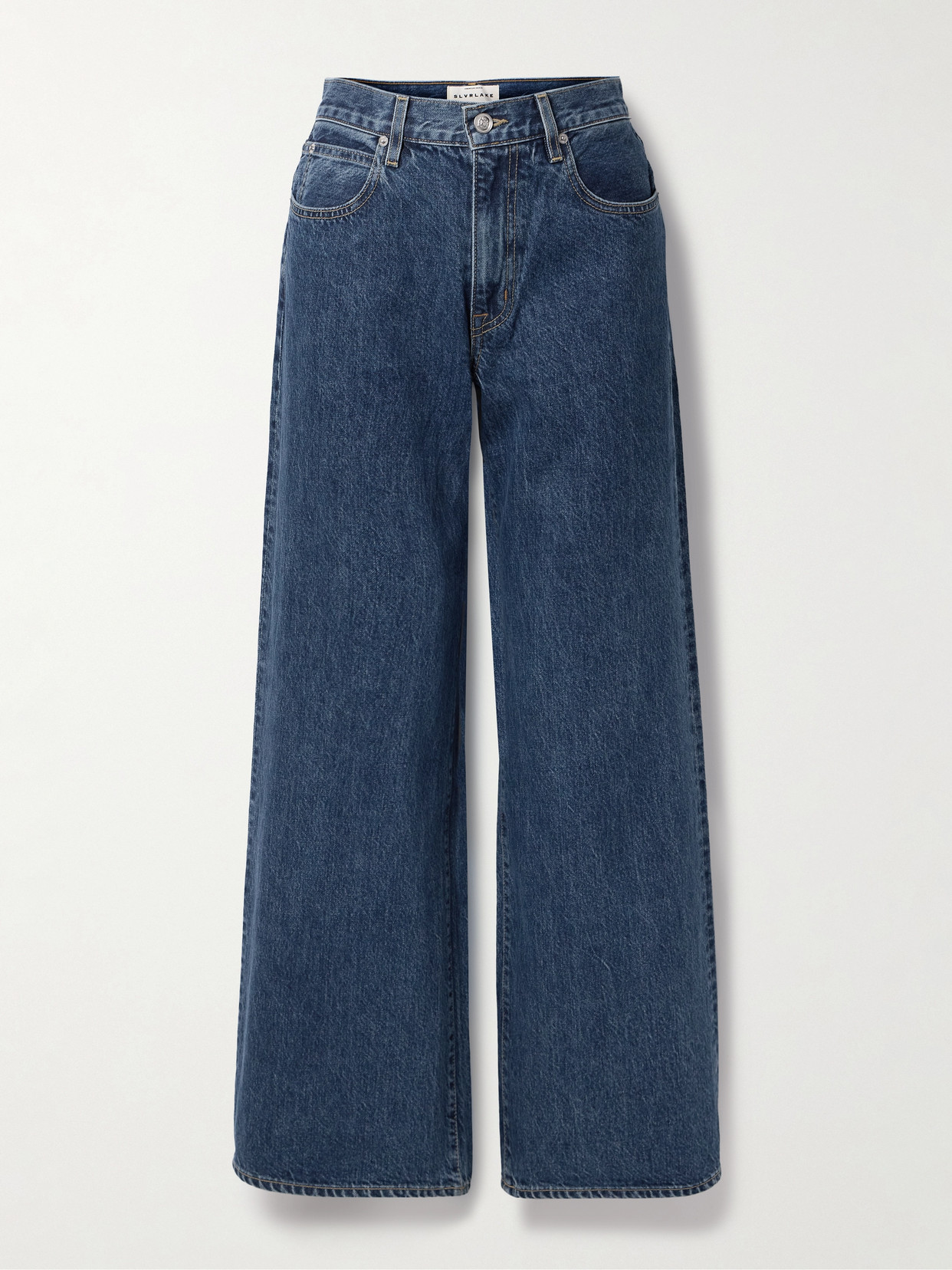 Slvrlake Selena Mid-rise Wide-leg Jeans In Blue