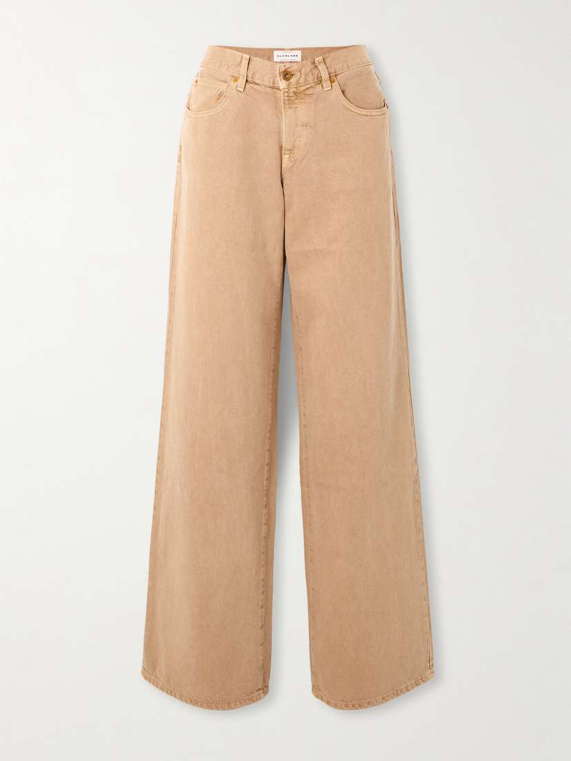 SLVRLAKE Mica Low-rise Wide-leg Organic Jeans