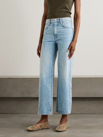 SLVRLAKE Grace high-rise wide-leg jeans