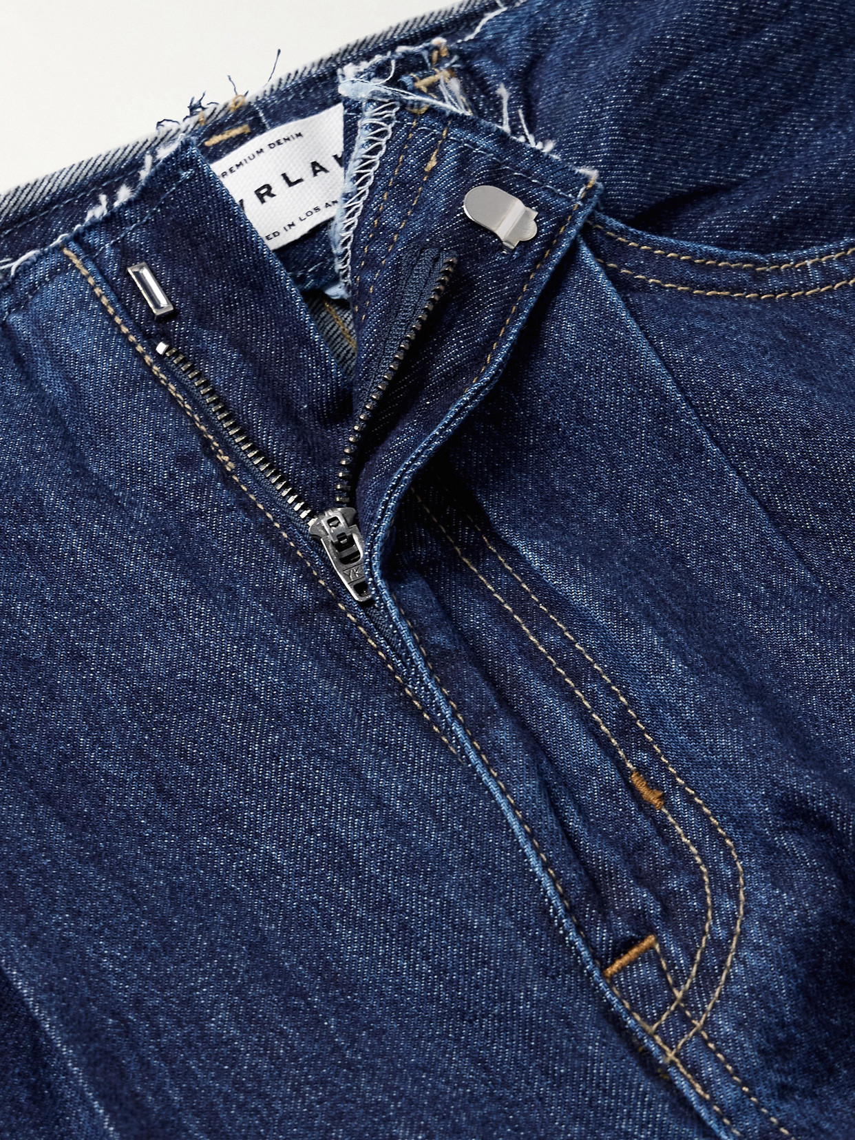 SLVRLAKE TAYLOR PLEATED LOW-RISE WIDE-LEG JEANS