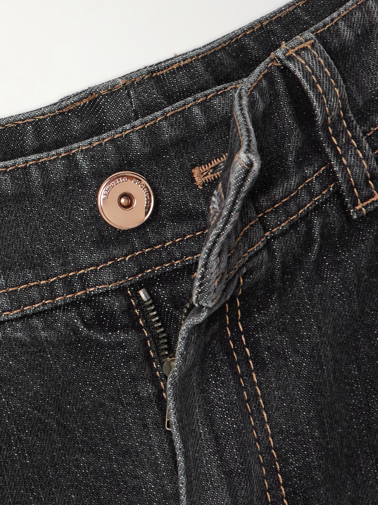 Brunello Cucinelli Pleated Boyfriend Jeans In Blue