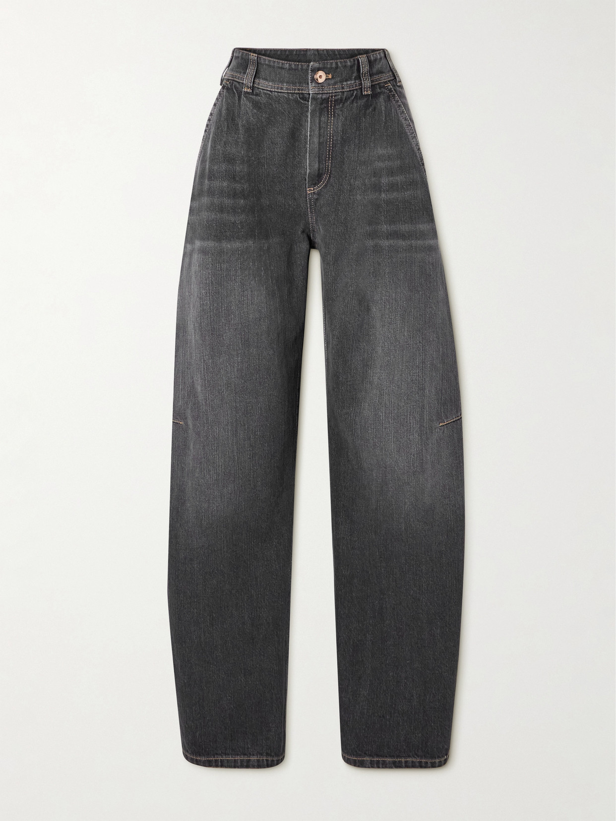 Brunello Cucinelli - Pleated Boyfriend Jeans - Blue