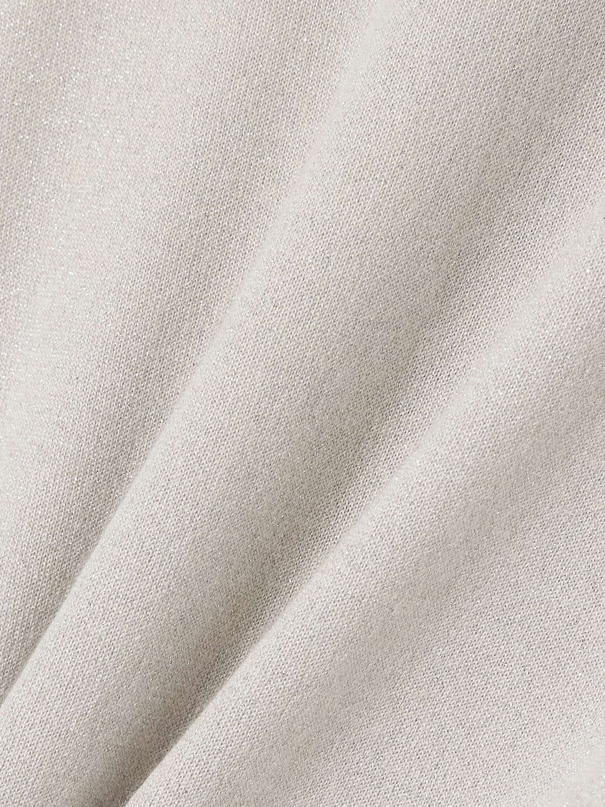 BRUNELLO CUCINELLI メタリックカシミヤ混 タートルネックセーター