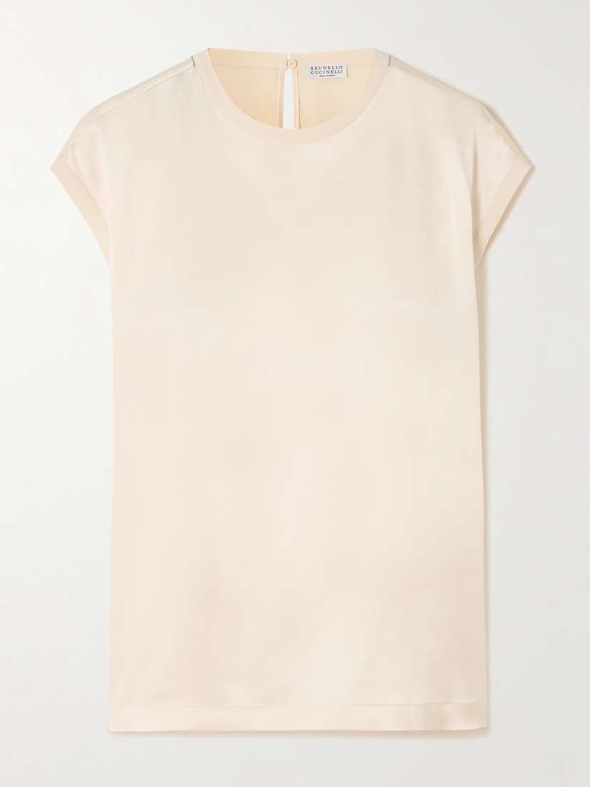 Brunello Cucinelli Silk-blend Top