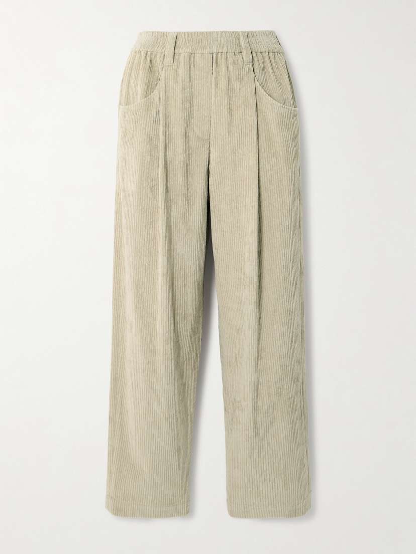 Brunello Cucinelli Cotton-blend Corduroy Tapered Pants