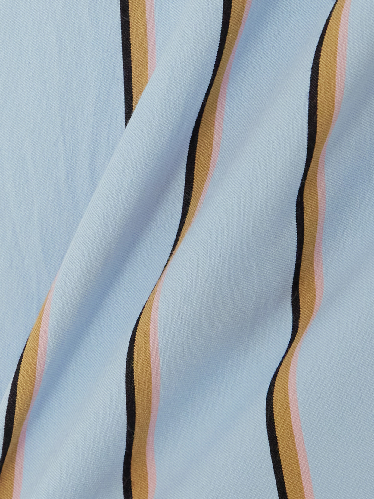 Richard Cropped Striped Twill Top