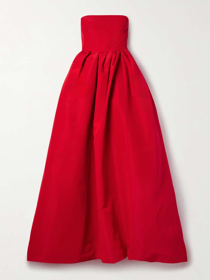 Carolina Herrera Strapless Silk-faille Gown