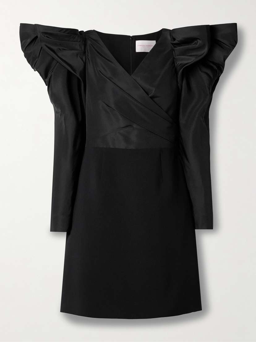 Carolina Herrera Ruffled Silk-faille Mini Dress