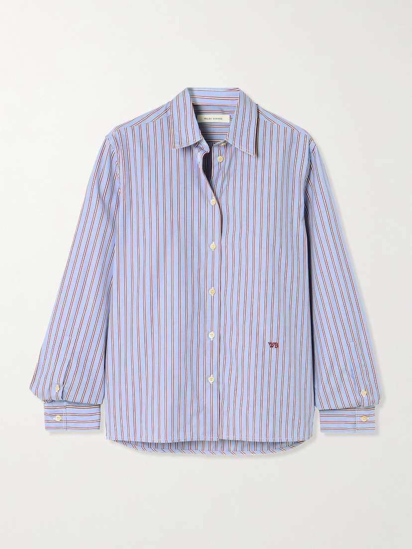 Wales Bonner Sisilia Striped Cotton-poplin Shirt