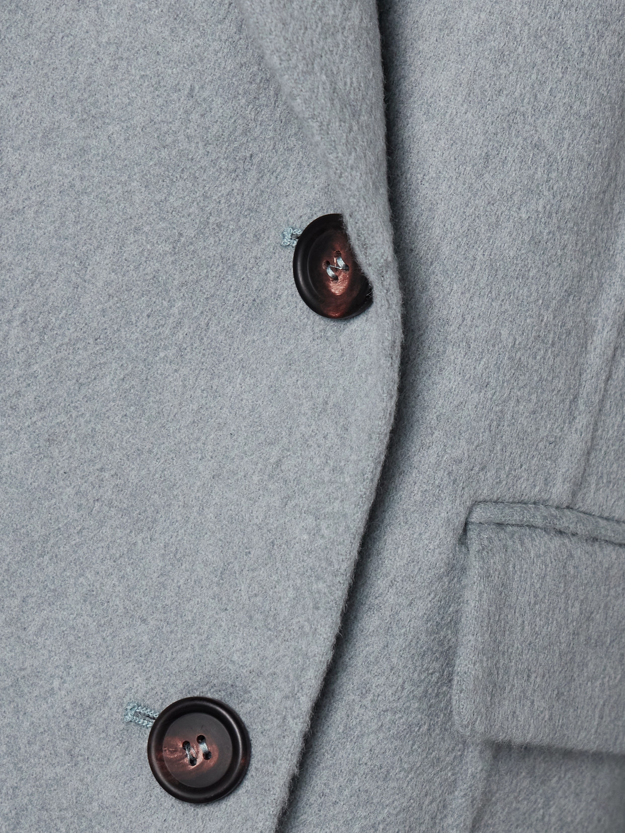 Brunello Cucinelli Double-breasted Cashmere-felt Coat In Blue
