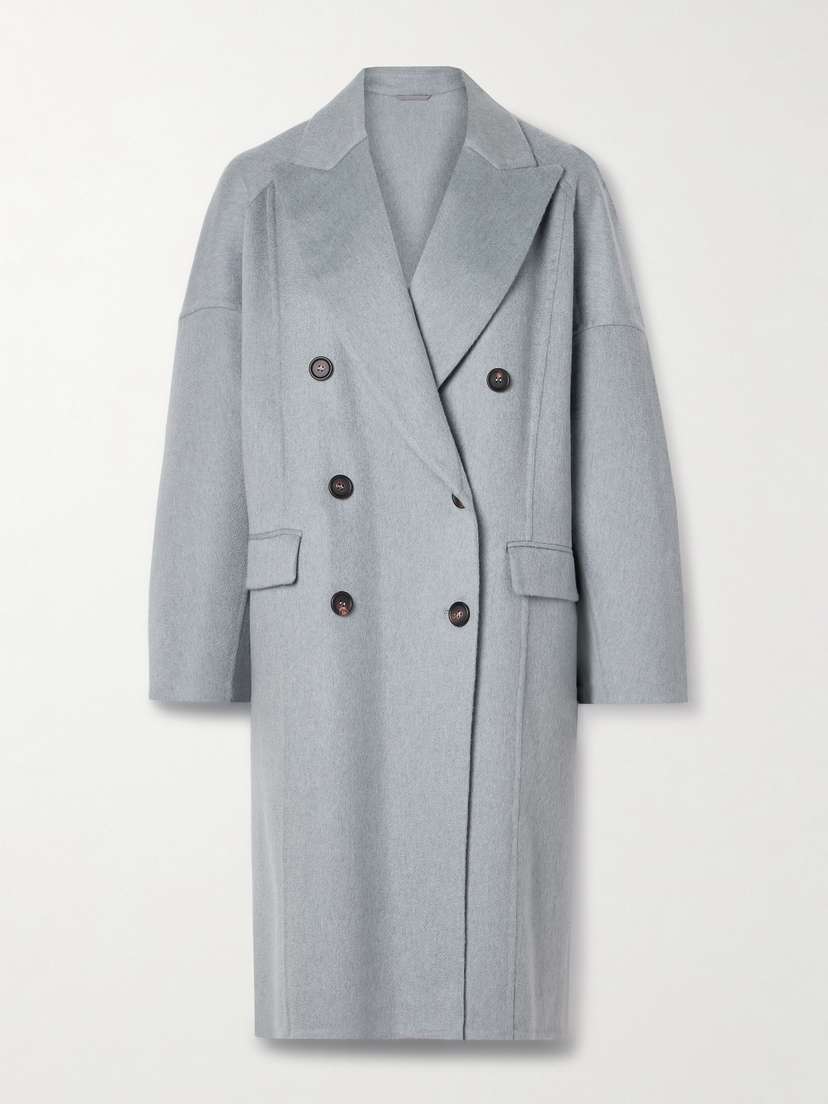 Brunello Cucinelli Double-breasted Cashmere-felt Coat