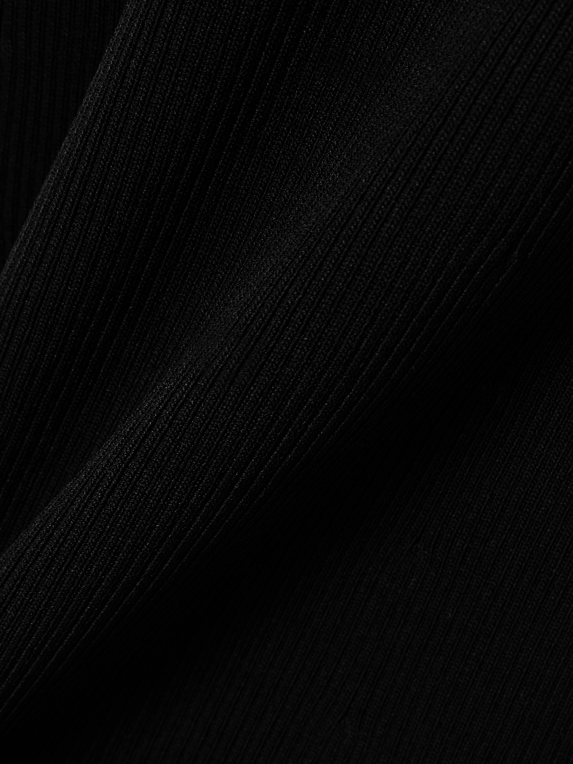 Staud Obsidian open-back ribbed-knit turtleneck maxi dress thumbnail