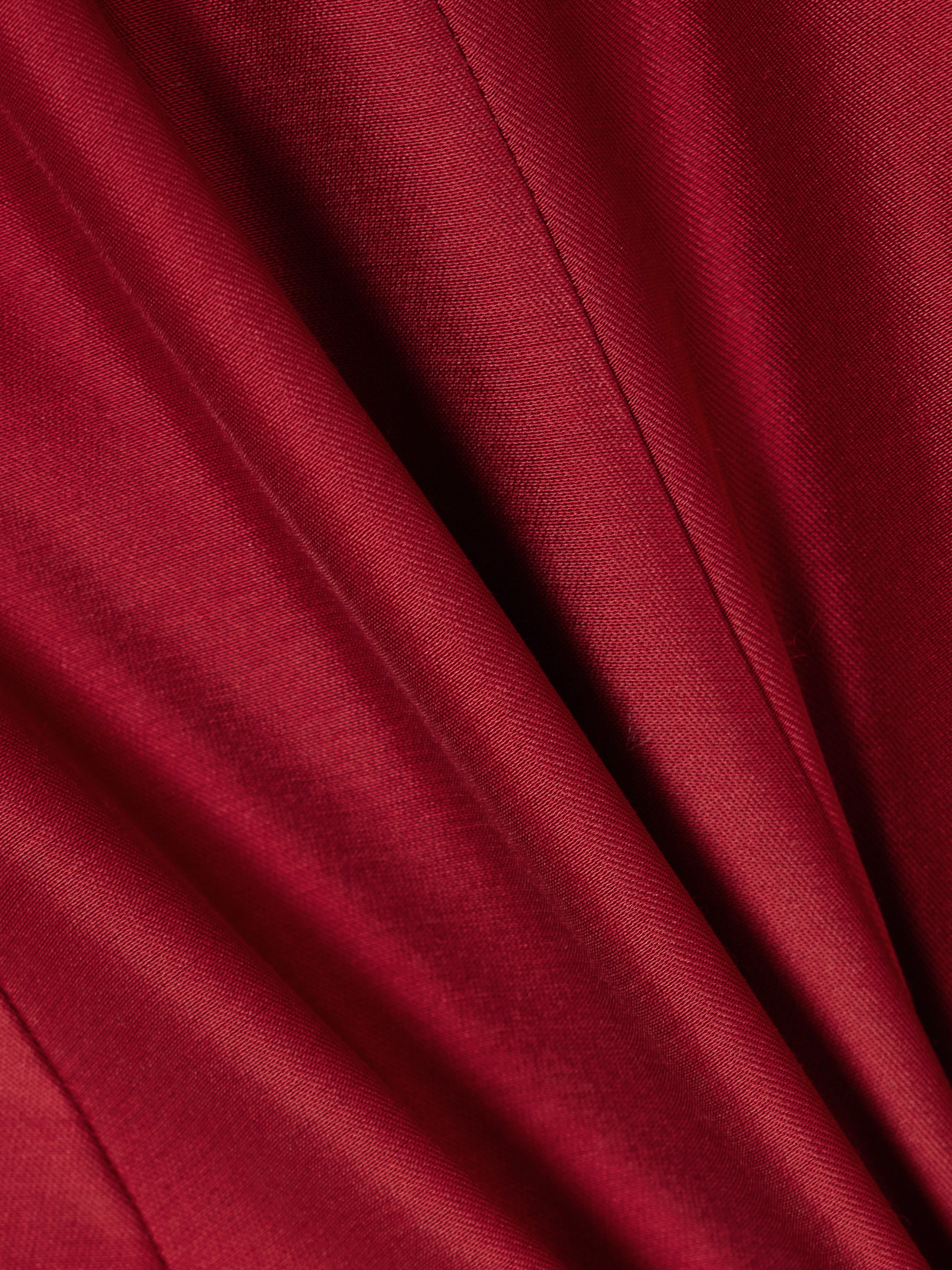 Staud Heike Paneled Faille Mini Dress In Red