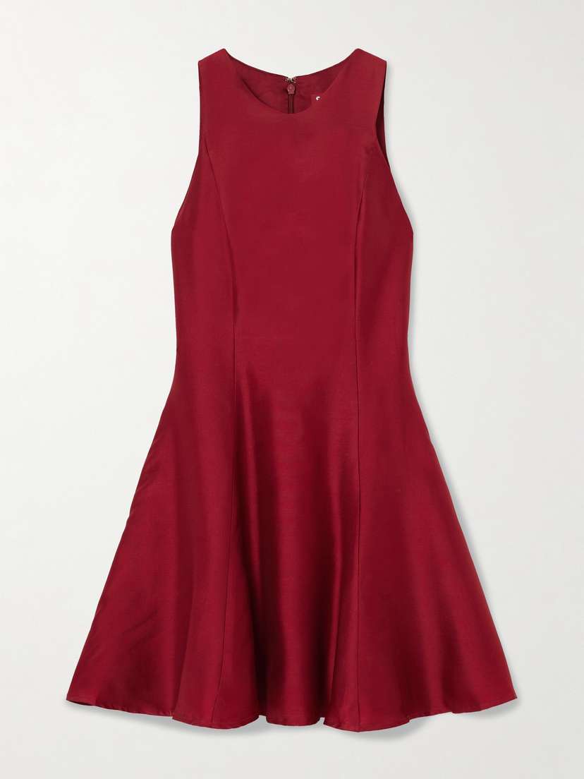 Staud Heike Paneled Faille Mini Dress