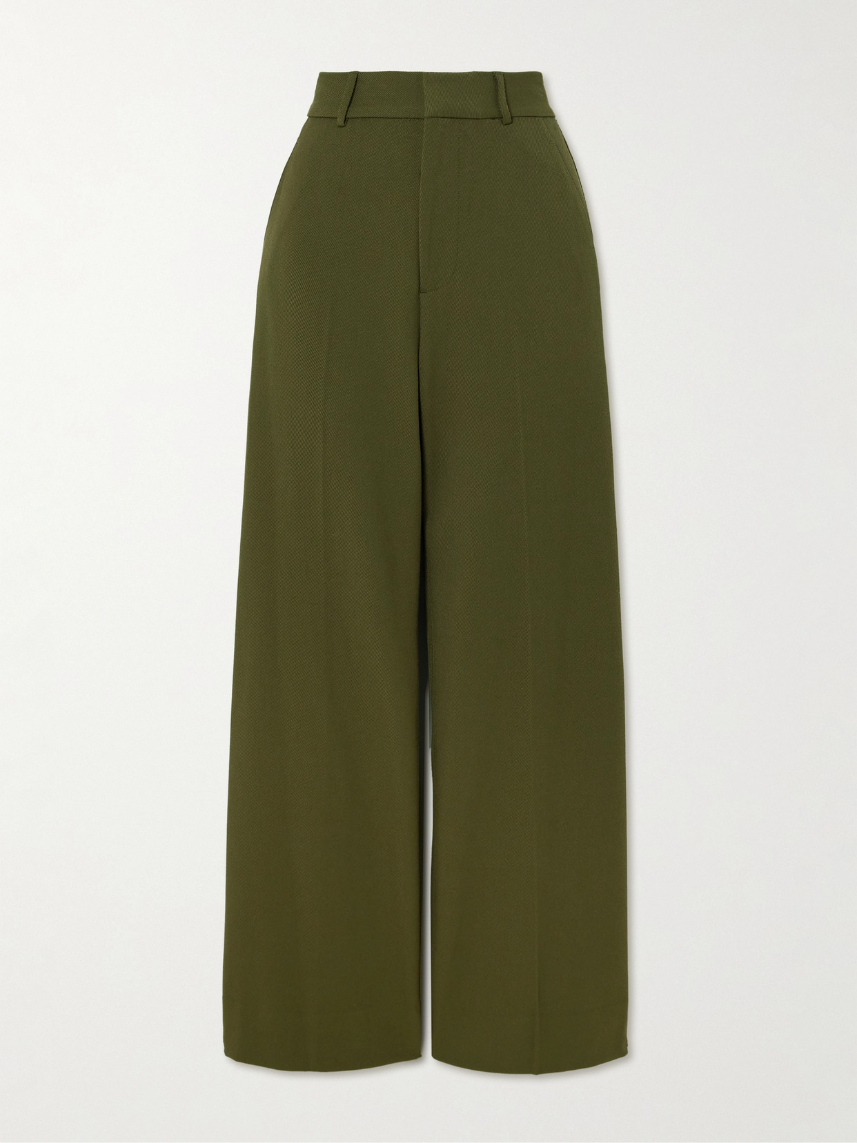 STAUD - Prince Twill Wide-leg Pants - Green