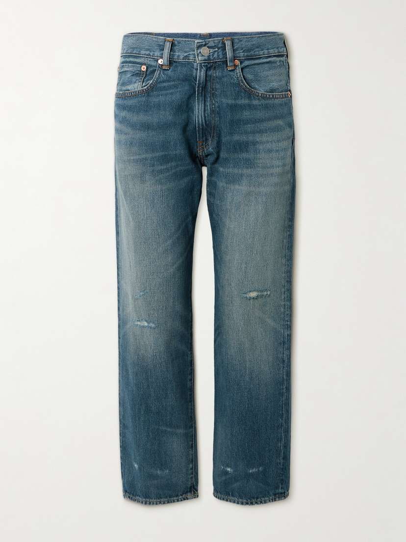 Denimist Lucy Distressed High-rise Straight-leg Jeans
