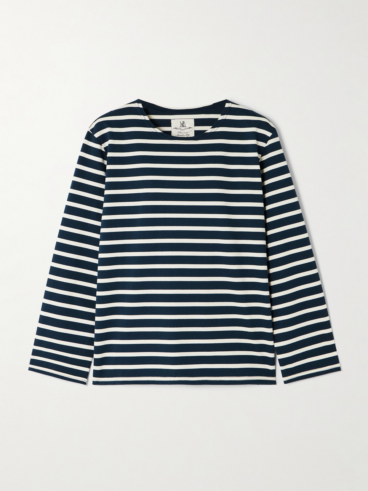 Denimist Striped Cotton-jersey T-shirt In Blue